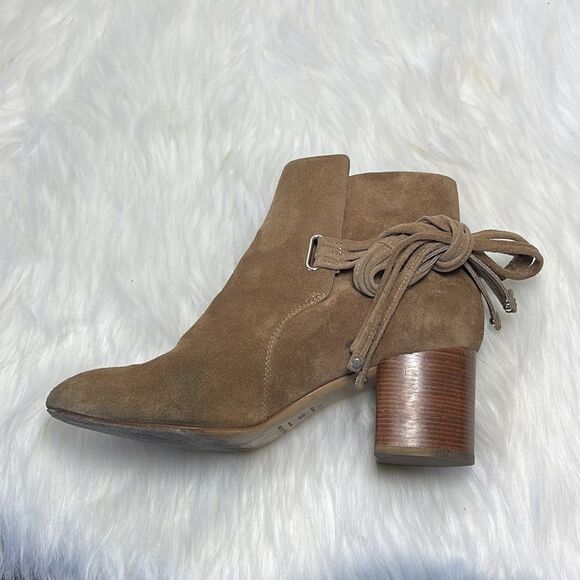 Rag & Bone Dahlia Tan Suede Booties Sz 36.5/US 6.5 - Picture 6 of 9